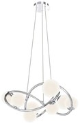 Wofi 7014-807 - LED Luster na lanku NANCY 8xG9/3,5W/230V lesklý chróm