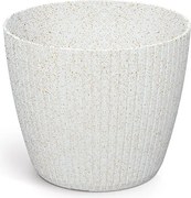 Kvetináč LAMIE ECOWOOD biely