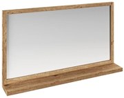 furniture-nabytek.cz - Masívne kúpeľňové zrkadlo Sydney z divokého duba, olejované, hnedé – 105×60 cm