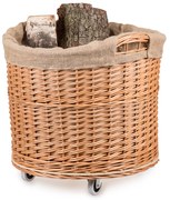 Krbový kôš prútený s jutou Ignis VII.priemer 50(cm) x v. 44/46(cm)