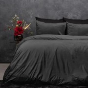 Posteľné obliečky mikroplyš velvet - tmavosivá