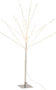 Dekorácia strieborný svietiaci stromček Tree Bare Led M - 56*56*100 cm