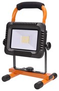 SOLIGHT LED reflektor 20W, prenosný, nabíjací, 1600lm, oranžovo-čierny