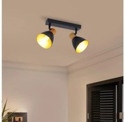 Brilagi - Bodové svietidlo ODENSE 2xE14/10W/230V kaučukovník/čierna