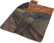 Sablio Plážová deka Výkrik - Edvard Munch: 200x140 cm
