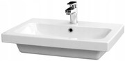 Cersanit Colour, skrinkové umývadlo 60x45 cm, biela, K103-007