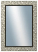 DANTIK - Zrkadlo v rámu, rozmer s rámom 50x70 cm z lišty PRAHA strieborná (2751)