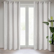 ZÁVES NA KRÚŽKOCH ANITA 140X250 CM STRIEBORNÁ