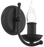 Lamkur Nástenná lampa LUCY 1xE14/60W/230V čierna LA44132