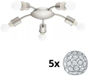 Eglo - LED Stropné svietidlo MY CHOICE 5xE14/4W/230V chróm