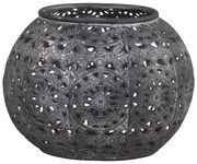 Zinkový kovový vintage svietnik Vire zinc - Ø 11*9 cm