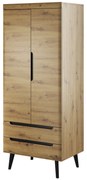 PROXIMA.store - Dubová šatníková skriňa - TIANA