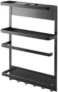 Veľký magnetický držiak Yamazaki Tower Magnetic Side Rack, čierny