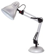 ACA DECOR Retro stolná lampa UFFICIO, strieborná
