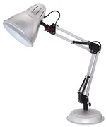 ACA DECOR Retro stolná lampa UFFICIO, strieborná