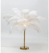 Feather Palm stolná lampa biela 60 cm