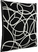 Eglo 420006 - Dekoračný vankúš CHEVERY 45x45 cm čierna/biela