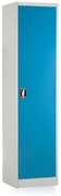 Univerzálna kovová skriňa, 50 x 40 x 185 cm, cylindrický zámok, modrá - ral 5012