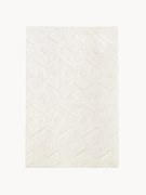 Ručne tkaný bavlnený koberec's reliéfnou štruktúrou Ziggy