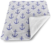 Sablio Deka pre bábätko Modré kotvy - 80x100 cm