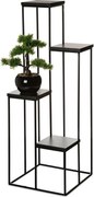 STOJAN NA KVETINÁČ KASKADA1 110X40X40 CM ČIERNA