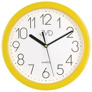 Minimalistické nástenné hodiny JVD FUNKY HP612.12 (25 cm) – žlté a tichý chod