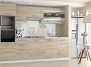 Kuchynská linka Belini 240 cm dub sonoma s pracovnou doskou Paula  TOR PAULA/5/WT/DS/0/F