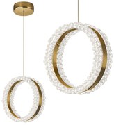 Toolight Toolight, závesné LED osvetlenie 20cm, 14W, 3000K, LHJ098-CP, zlatá, OSW-60043