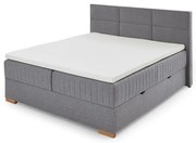 Sivá boxspring posteľ s úložným priestorom 160x200 cm Tambo – Meise Möbel