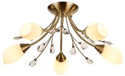 Brilagi - Prisadený luster MEGAPOLIS 5xE14/60W/230V mosadz
