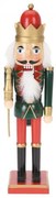 Luskáčik v červeno-zelenom oblečení 38 cm