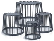 Kompletný set 4 univerzálnych košov, antracit