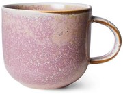 Rustikálne ružový porcelánový hrnček Chef - 12*9*8 cm / 320 ml