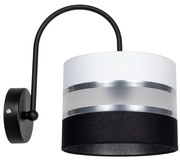 Nástenné svietidlo CORAL 1xE27/60W/230V čierna/biela