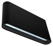 LED Vonkajšie nástenné svietidlo FLOW 2xLED/6W/230V IP54 3000K čierna