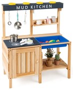Vonkajšia detská bahenná kuchynka s odnímateľným umývadlom a príslušenstvom Detská kuchynka