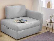 Rozkladacie kreslo Youngster, svetlo šedá tkanina%