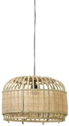 Prírodné bambusové závesné svetlo Dalika - Ø 49*36cm