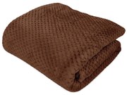 ŽAKÁROVÁ DEKA AMORRO 150X200 CM ČOKOLADOVÁ