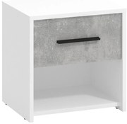 Nočný stolík Varadero betón/biela 2NO1F 11011619