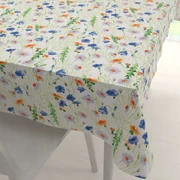 Biante Bavlnený obdĺžnikový obrus Sandra SA-601 Margaréty a zvončeky na bielom 50x100 cm