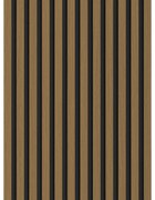 Mexen Lam-B, akustické stenové lamely 275 × 30 cm, HDF doska 4 mm, technická dyha, teak zlatistý, S100-275307-3015-014