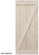 Dvere posuvné na mieru Loft Rustic Z