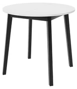Rozkladací jedálenský stôl 90 cm Kertare S 90 (biela + čierna) (pre 2-4 osoby). Vlastná spoľahlivá doprava až k Vám domov. 1105354
