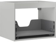 Mexen Box-A, závesná skrinka 60 cm, 1 zásuvka, sivá matná, 91AX0-0600-470-1-62