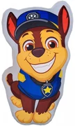 Tvarovaný 3D vankúšik Tlapková patrola - Paw Patrol - motív policajt Chase - 38 x 24 cm