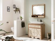 furniture-nabytek.cz - Masívna kúpeľňová sada Delhi z mangového dreva, lakovaná, hnedá