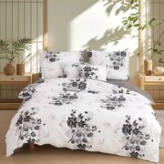 Flanelové obliečky Homa BRIA WHITE and BLACK 7-set 140x200 cm