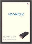 DANTIK rám na obraz 59,4x84 | RETRO tmavě šedá (Plexi Čiré)