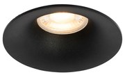 Inteligentné zapustené bodové svietidlo čierne vrátane Wifi GU10 50mm - Gijs